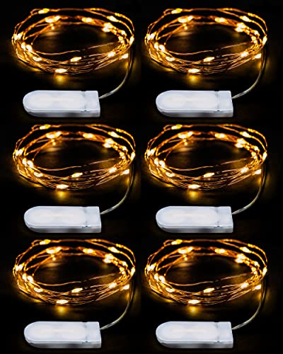 EMOS Micro LED Lichterkette Kupferdraht 2m, 20 LEDs | LED Deko für Party, Hochzeit, Weihnachten etc. | Lichterkette Batterie CR2032 | Lichterdraht für innen, Farbe warmweiß, Set mit 6 Stück EMOS Micro LED Lichterkette Kupferdraht 2m, 20 LEDs | LED Deko für Party, Hochzeit, Weihnachten etc. | Lichterkette Batterie CR2032 | Lichterdraht für innen, Farbe warmweiß, Set mit 6 Stück von EMOS