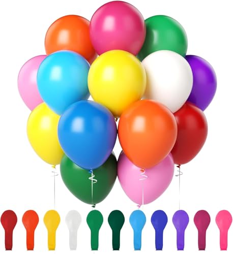 120 Stück Regenbogen-Luftballons, 30,5 cm Latex-Partyballons für Kindergeburtstag, Party, Abschlussfeier 120 Stück Regenbogen-Luftballons, 30,5 cm Latex-Partyballons für Kindergeburtstag, Party, Abschlussfeier von E-PROUSE