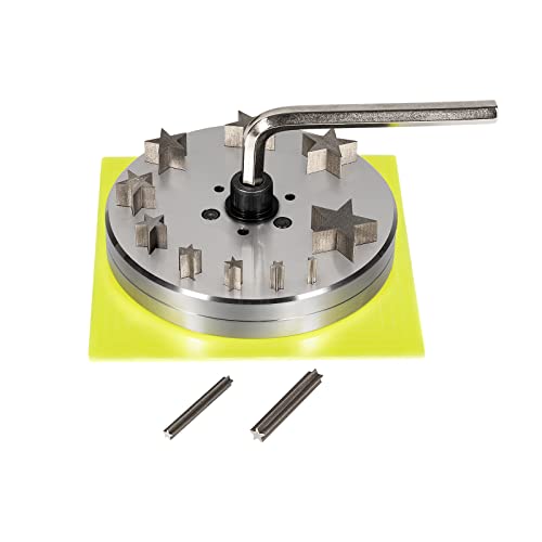 Stern-Scheibenschneider-Set, 10 Stanzer (5 mm bis 31 mm) für Schmuckherstellung, Metall-Stempelrohlinge von E-cowlboy