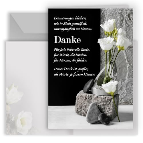 10 Danksagungskarten Trauer mit Text und Umschlägen in Grau Dankeskarte Klappkarten Trauerkarten Danksagungskarte Kondolenzkarten Beerdigung Anteilnahme Kondolenzkarte in Schwarz Weiß mit Blumen 10 Danksagungskarten Trauer mit Text und Umschlägen in Grau Dankeskarte Klappkarten Trauerkarten Danksagungskarte Kondolenzkarten Beerdigung Anteilnahme Kondolenzkarte in Schwarz Weiß mit Blumen von E&G Klasse
