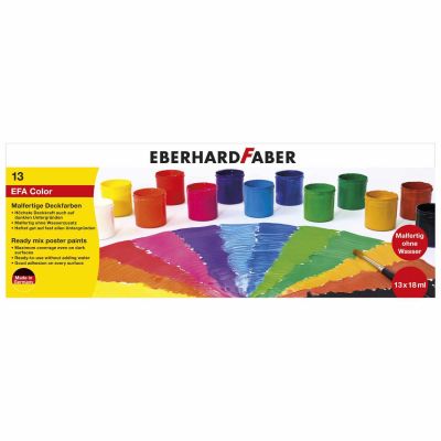 Malfertige Deckfarben 13 Farben à 18ml von Eberhard Faber