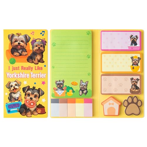 Niedlich Yorkshire-Terrier Haftnotizen Set - 550 Blätter Kawaii Hund geformte Papierclips Neuheit Self-Stick Schreiben Memo Pads Hundeliebhaber Page Marker für Kinder Home Office Schulbedarf Geschenk Niedlich Yorkshire-Terrier Haftnotizen Set - 550 Blätter Kawaii Hund geformte Papierclips Neuheit Self-Stick Schreiben Memo Pads Hundeliebhaber Page Marker für Kinder Home Office Schulbedarf Geschenk von E1mity