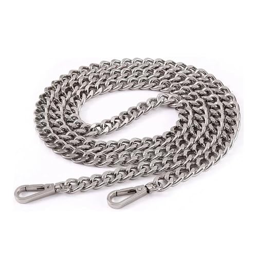 120 cm Metall-Aluminium-Taschenkette, Ersatzteile, Zubehör für handgewebte Schultertasche, Handtasche, DIY, handgefertigt, abnehmbare Gurte (Toffee Chair 2) von EACHY DAILY