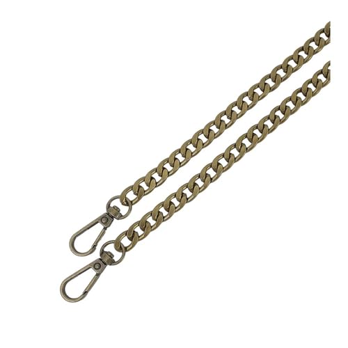 EACHY DAILY 120 cm Metall-Aluminium-Taschenkette, Ersatzteile, Zubehör für handgewebte Schultertasche, Handtasche, DIY, handgefertigt, abnehmbare Riemen (Bronze) von EACHY DAILY