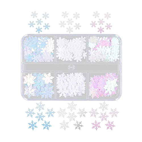 EAJORN 6 Schneeflocken-Pailletten, Dekoration für Epoxidharz-Formen, Weihnachtsschmuck, Zubehör, Pailletten EAJORN 6 Schneeflocken-Pailletten, Dekoration für Epoxidharz-Formen, Weihnachtsschmuck, Zubehör, Pailletten von EAJORN