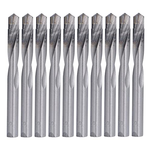 Endmühlenschneider Wolfram, 10 Stück Stahl hohe Härte, Verschleiß verhindern CNC -Router -Bits für Metall, Holz, Glasfaser -Kohlefaserbearbeitung von EALRIDV