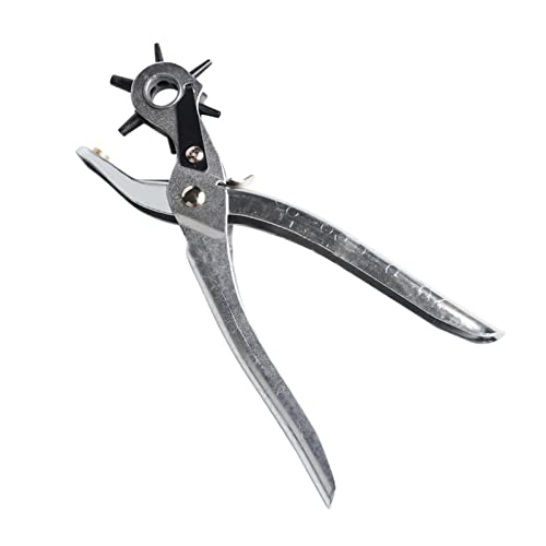 Multi -Feder -Feder -Stahl -Leder -Arbeitswerkzeuge mit 2 mm, 2,5 mm, 3 mm, 3,5 mm, 4 mm, 4,5 mm Größen für Lederstanzen und schwerer Gebrauch von EALRIDV