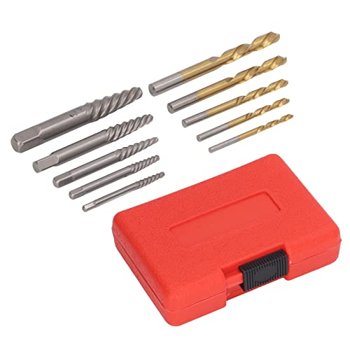 Schraubenextraktor -Set, 10 -pcs -Hochleistungsschrauben -Extraktor -Kit zur einfachen Entfernung von kaputten, beschädigten Gewinnen für Auto-, Hauswerkstattreparaturen von EALRIDV