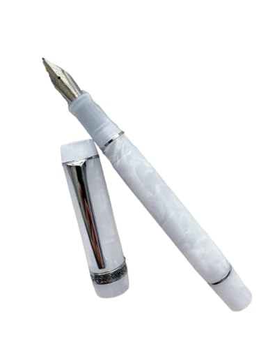 EAMOM Acryl-Füllfederhalter, Zitrone, lange Messerfeder, schönes Marmor-Bernstein-Muster, Tinte, Schreiben, Büro, Geschäft, neu (23) von EAMOM