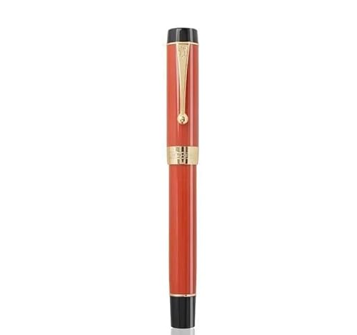 EAMOM Füllfederhalter aus Kunstharz, feine Feder, 18 kg, goldener Clip, Büro, Geschenk, Schreibwaren, Schulbedarf (großer Tofu) von EAMOM