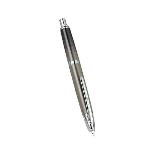 EAMOM Füllfederhalter mit Farbverlauf, einziehbar, EF/F-Spitze mit Tintenkonverter, Schreibfarbe (Hellgelb, F-Feder (0,5 mm), Grün, 10 Stück von EAMOM