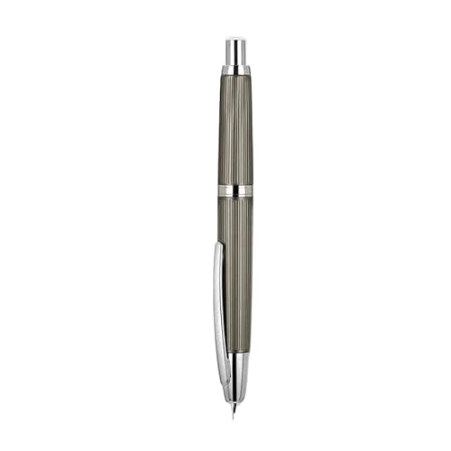 EAMOM Füllfederhalter mit Farbverlauf, einziehbar, EF/F-Spitze mit Tintenkonverter, Schreibfarbe (Schokolade, F-Spitze (0,5 mm), Grün, 10 Stück von EAMOM