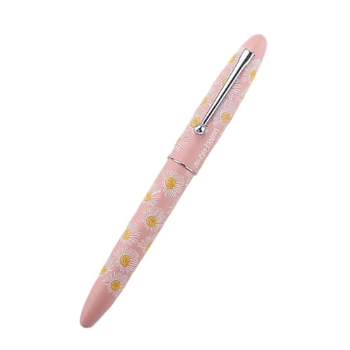 EAMOM Füllfederhalter mit harter Feder, für Geschäftsschreiben, Studenten, Kalligraphie, Übungswerkzeug, F-Spitze, Sonnenblumen-Design, Geschenkstift (B) von EAMOM