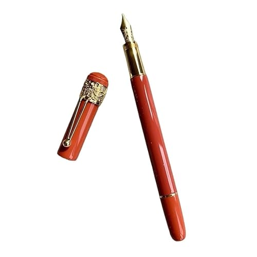 EAMOM New Spider Tintenroller zum Schreiben, als Geschenk (Rotgold, Füllfederhalter mit Box) Schwarz / Rot von EAMOM