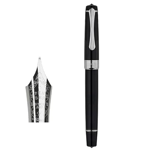 EAMOM Transparenter Füllfederhalter, Kolben, große Kapazität, Acrylklinge, runde Spitze, Premium-Geschenkstift, Bürobedarf, Geschenkstift (C) von EAMOM