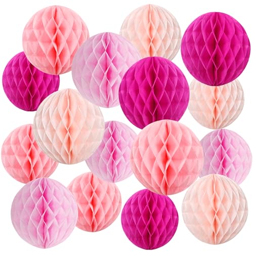 EASY JOY 8 Stück Hängende Wabe Dekorationen Barbie Geburtstag Dekorationen Hot Pink Party Dekoration Fuchsia Pink Papier Dekoration für Geburtstag Hochzeit Graduierung Veranstaltungen Zubehör von 16 EASY JOY 8 Stück Hängende Wabe Dekorationen Barbie Geburtstag Dekorationen Hot Pink Party Dekoration Fuchsia Pink Papier Dekoration für Geburtstag Hochzeit Graduierung Veranstaltungen Zubehör von 16 von EASY JOY