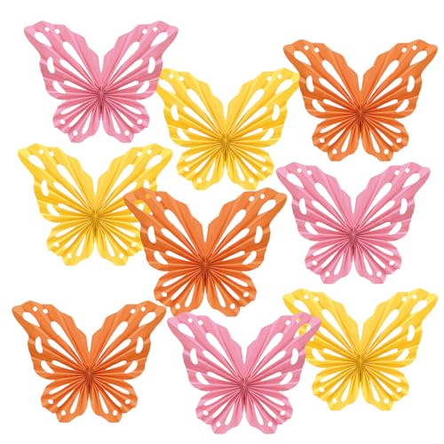 EASY JOY 9 Stück Schmetterling Fächer Dekoration Orange Rosa Papierblumen Zum Aufhängen Party Deko für Hochzeit Geburtstag Hochzeit Garten Themen Tischdeko Geburtstag hängende Wirbel für Mädchen EASY JOY 9 Stück Schmetterling Fächer Dekoration Orange Rosa Papierblumen Zum Aufhängen Party Deko für Hochzeit Geburtstag Hochzeit Garten Themen Tischdeko Geburtstag hängende Wirbel für Mädchen von EASY JOY