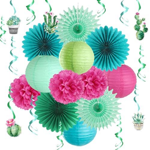 EASY JOY Hängende Kaktus Party Dekoration Hawaii Deko Tropen Wüste Deko Papier Laternen Papierfächer Kit für Hawaiian Luau,Tropische Geburtstag Party Sukkulenten Home Decor EASY JOY Hängende Kaktus Party Dekoration Hawaii Deko Tropen Wüste Deko Papier Laternen Papierfächer Kit für Hawaiian Luau,Tropische Geburtstag Party Sukkulenten Home Decor von EASY JOY
