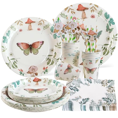 EASY JOY Pappteller Kindergeburtstag Set,Partygeschirr Geburtstag,Taufe Deko,Konfirmation Deko, kommunion Deko für Baby Shower Sommer Geburtstag Hochzeit Salbei Geschirrset Partys 16 Gäst EASY JOY Pappteller Kindergeburtstag Set,Partygeschirr Geburtstag,Taufe Deko,Konfirmation Deko, kommunion Deko für Baby Shower Sommer Geburtstag Hochzeit Salbei Geschirrset Partys 16 Gäst von EASY JOY