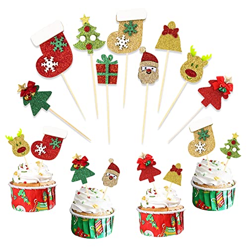 EASY JOY Weihnachten Deko Tortendeko 18 Stück Cake Toppers Kuchendeko Weihnachtensdeko Weihnachtsbaum Weihnachtsmann Elch für Weihnachten Party Kuchen Dekoration EASY JOY Weihnachten Deko Tortendeko 18 Stück Cake Toppers Kuchendeko Weihnachtensdeko Weihnachtsbaum Weihnachtsmann Elch für Weihnachten Party Kuchen Dekoration von EASY JOY
