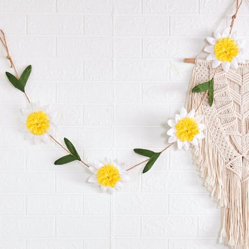 Easy Joy 2-Meter Gänseblümchen Girlande,3D Gänseblümchen Deko Banner,Frühlings&Sommerdeko Zum Aufhängen,Blümchen Girlande für Babyzimmer,Gartenparty,Kindergeburtstage,Hochzeit,Babyparty Easy Joy 2-Meter Gänseblümchen Girlande,3D Gänseblümchen Deko Banner,Frühlings&Sommerdeko Zum Aufhängen,Blümchen Girlande für Babyzimmer,Gartenparty,Kindergeburtstage,Hochzeit,Babyparty von EASY JOY