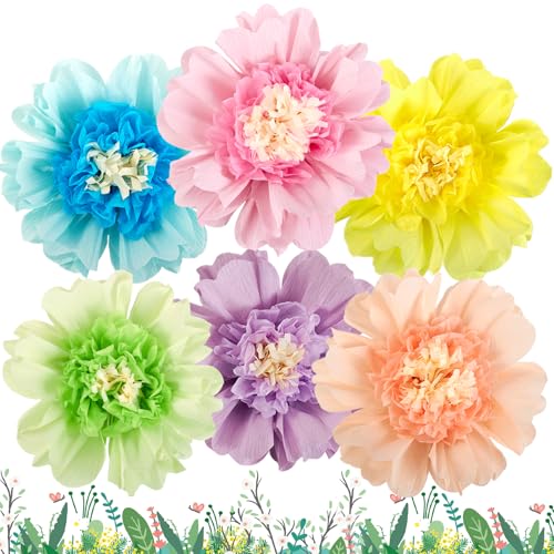 Easy Joy 6 Stück Papierblumen Pompons Deko,Bunt Gänseblümchen Deko,Zimmer Deko Aesthetic,Pastell Papierblumen Zum Aufhängen für Seidenpapier Gartenparty Deko,Geburtstagsdeko Mädchen,Hochzeit,Babyparty Easy Joy 6 Stück Papierblumen Pompons Deko,Bunt Gänseblümchen Deko,Zimmer Deko Aesthetic,Pastell Papierblumen Zum Aufhängen für Seidenpapier Gartenparty Deko,Geburtstagsdeko Mädchen,Hochzeit,Babyparty von EASY JOY