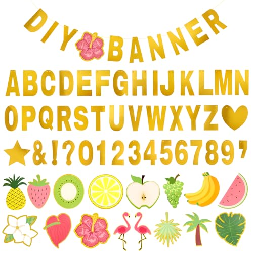 Easy Joy Hawaii Thema Tropisch 126 DIY Garland Buchstaben Girlande Gold Buchstabengirlande Party Dekoration Welcome Home Happy Birthday Glückliche Hochzeit Easy Joy Hawaii Thema Tropisch 126 DIY Garland Buchstaben Girlande Gold Buchstabengirlande Party Dekoration Welcome Home Happy Birthday Glückliche Hochzeit von EASY JOY