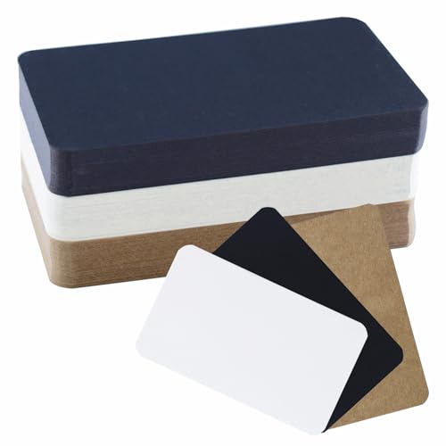 180 Stück Blanko Kraftpapier Karten, 9 x 5,2 cm Karteikarten Blanko Papier Karten, Schwarz/Weiß/Braun Visitenkarten Papier, Kraftpapier Nachricht Karten Postkarte für DIY Schule Büro Vokabel Lernen 180 Stück Blanko Kraftpapier Karten, 9 x 5,2 cm Karteikarten Blanko Papier Karten, Schwarz/Weiß/Braun Visitenkarten Papier, Kraftpapier Nachricht Karten Postkarte für DIY Schule Büro Vokabel Lernen von EASYKEENECOM
