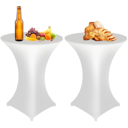 2 Stück Stretch Stehtisch Husse Stehende Tischdecke 80 x 110cm Elastische Tischdecken für Bar Counter, Runde Tisch Hochzeit, Geburtstagsfeier 2 Stück Stretch Stehtisch Husse Stehende Tischdecke 80 x 110cm Elastische Tischdecken für Bar Counter, Runde Tisch Hochzeit, Geburtstagsfeier von EASYKEENECOM