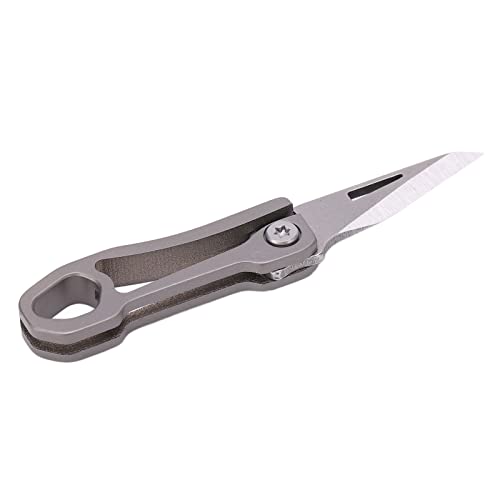 EATC Mini-Schlüsselanhänger-Messer, verschleißfest, breite Anwendungen, zusammenklappbares Schlüsselanhänger-Messer für Outdoor-Camping von EATC