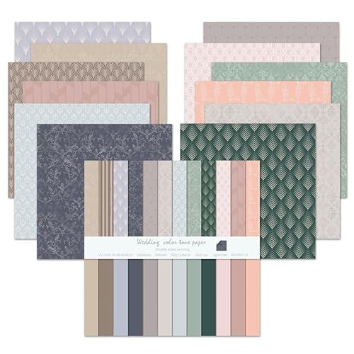 Scrapbook-Papier-Set, 24 Blatt, Boho-Muster, doppelseitig, Bastelkarton, Scrapbooking, DIY, Urlaub, Fotoalbum, Basteln, Origami-Kunst, Hintergrund, dekorative Kartenherstellung, 24 Designs/160 g/m² (C Scrapbook-Papier-Set, 24 Blatt, Boho-Muster, doppelseitig, Bastelkarton, Scrapbooking, DIY, Urlaub, Fotoalbum, Basteln, Origami-Kunst, Hintergrund, dekorative Kartenherstellung, 24 Designs/160 g/m² (C von EAZHOP