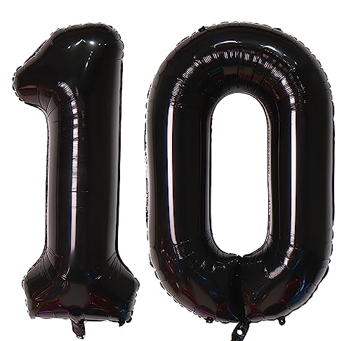 40inch 10 Ballonzahlen Marineblaue Zahl 10 Ballons selbstversiegelnd für Geburtstagsdekorationen und Jubiläumsparty-Dekor (Number 10) von EBAIJQUO