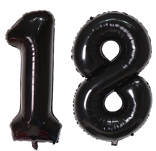 40inch 18 Ballonzahlen Marineblaue Zahl 18 Ballons selbstversiegelnd für Geburtstagsdekorationen und Jubiläumsparty-Dekor (Number 18) von EBAIJQUO
