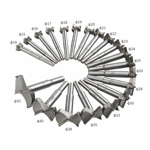 Lochsägen-Sets, 16PCS/20Pcs/23PCS Set 14-50mm Forstner Bohrer Bits Holzbearbeitung Selbst Zentrierung Loch Sah Cutter(20PCS 14-50MM) von EBAYTV
