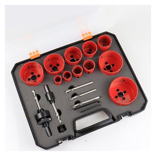Lochsägen-Sets, 19-teiliges Lochsägen-Set, 19–68 Mm, M42, Bi-Metall-Lochsägen-Schneidbohrer-Set For Bohren Von Holzbohrern von EBAYTV