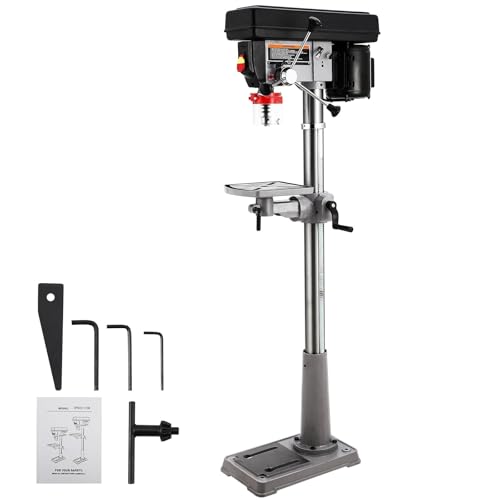 Tischbohrmaschine, 13 Zoll Standbohrmaschine, 7,5 Ampere, 288–3084 U/min, Tischbohrmaschine aus Gusseisen mit variabler Geschwindigkeit, 0–45° Neigung, for Holz und Metall Tischbohrmaschine, 13 Zoll Standbohrmaschine, 7,5 Ampere, 288–3084 U/min, Tischbohrmaschine aus Gusseisen mit variabler Geschwindigkeit, 0–45° Neigung, for Holz und Metall von EBAYTV