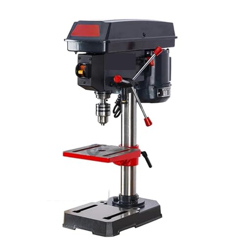 Tischbohrmaschine, Tischbohrmaschine, 13 mm, variable Geschwindigkeit, Tischbohrmaschine aus Gusseisen, Arbeitstisch mit Arbeitslicht, Tischbohrmaschine von EBAYTV