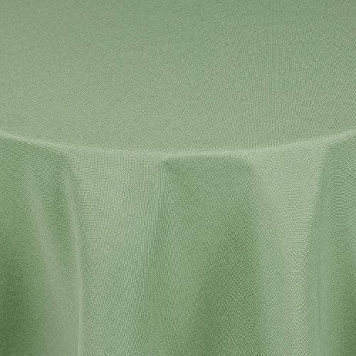 Tischdecke | Hellgrün - Oval - 130x220cm | Gartentischdecke | Outdoor-Decke | Lotus-Effekt | Leinen-Optik | Schmutzabweisend | Farbe, Form und Größe wählbar von EBD