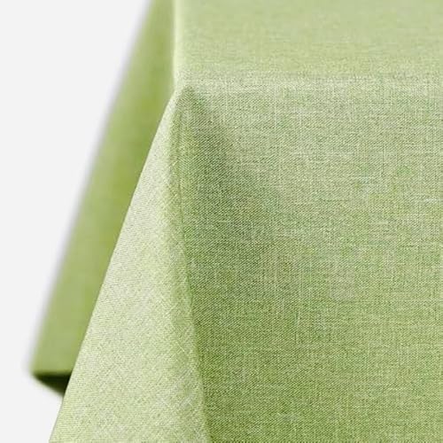 Tischdecke | Hellgrün - Eckig - 110x160cm | Gartentischdecke | Outdoor-Decke | Lotus-Effekt | Leinen-Optik | Schmutzabweisend von EBD