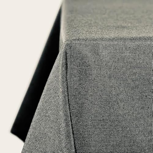 Tischdecke | Grau/Anthrazit - Eckig - 110x220cm | Gartentischdecke | Outdoor-Decke | Lotus-Effekt | Leinen-Optik | Schmutzabweisend Tischdecke | Grau/Anthrazit - Eckig - 110x220cm | Gartentischdecke | Outdoor-Decke | Lotus-Effekt | Leinen-Optik | Schmutzabweisend von EBD