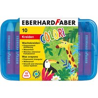 10 EBERHARD FABER Colori Wachsmalkreiden farbsortiert von EBERHARD FABER