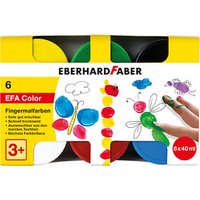 6 EBERHARD FABER EFA Color Fingerfarben farbsortiert 6x 40,0 ml von EBERHARD FABER