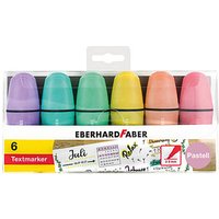 EBERHARD FABER pastell Mini Textmarker farbsortiert, 6 St. von EBERHARD FABER