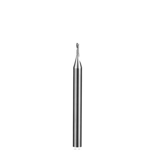 10 Stück Einschneider-Schaftfräser 3,175 (1/8 Zoll) Schaft Spiralfräser for Schneiden von Holz/Kunststoff 1-Schneiden-Fräser(3.175x1x4mm) von EBGAZSPD
