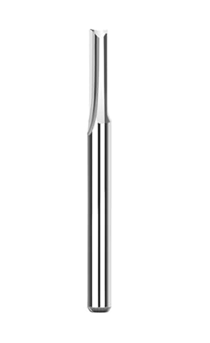 10 Stück Hartmetall-Schaftfräser, 3,175 mm (1/8) Schaft, 2-schneidige gerade Nut, Fräser, Kunststoff-Holzfräser, Maschinenfräser(3.175x1x4mm) von EBGAZSPD