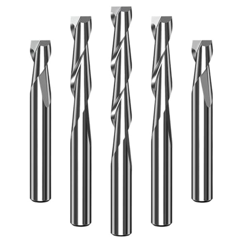 2 Stück, 2-Flöten-Schaftfräser, 4 mm, Hartmetall-Upcut-Spiralfräser, Holzfräser, Spiralfräser, Holzbearbeitungswerkzeuge(2458) von EBGAZSPD