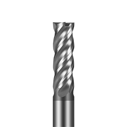2 Stück HRC70 A39 Hartmetall-Fräser for Titanlegierung, 4 Flöten, flache Beschichtung, Wolframstahl, Schaftfräser, 50–150 mm, for Stahl(6.0x45x6x150) von EBGAZSPD