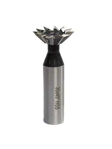 2 stücke 45/55/60 Grad HSS Schwalbenschwanz Fräser 10-60mm Zylinderschaft HSS Schaftfräser Router Bit HSS Schwalbenschwanz Fräser Schaftfräser(1pc 25x55Degrees) von EBGAZSPD
