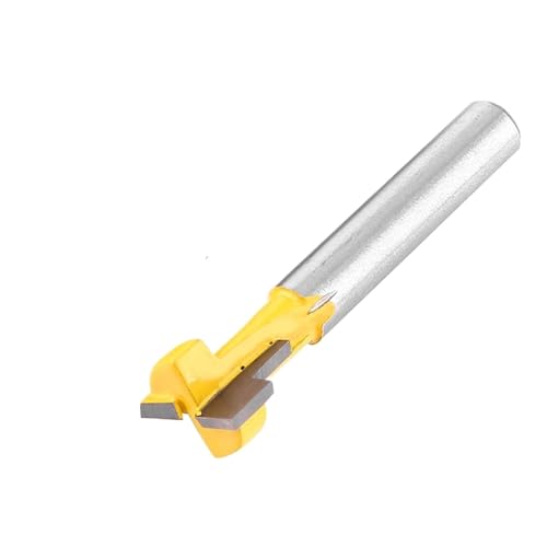 2 stücke Gelb T slot Cutter Router Bit for 3/8'' & 1/2'' Schneiden Rand 1/4'' Schaft von EBGAZSPD