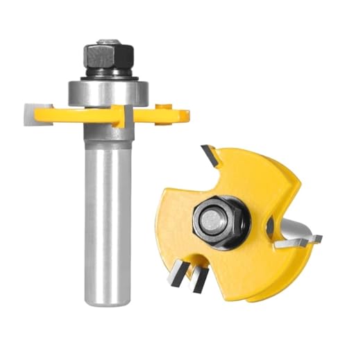 2Pcs 47mm 1-7/8 Cutter Router Bit Holzbearbeitung Fräser for Holz Planfräser(8x47.6x6.35) von EBGAZSPD